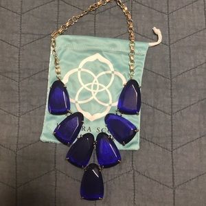 Kendra Scott Harlow Necklace- in Cobalt Blue